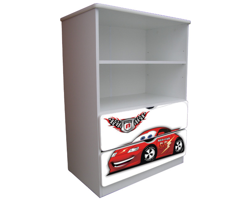 Becks knižnica S Auto red